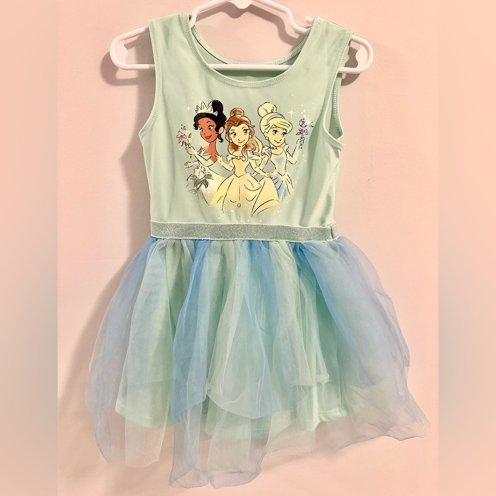 Disney Princess Tutu Leotard Dress w/ Tulle Skirt 3T